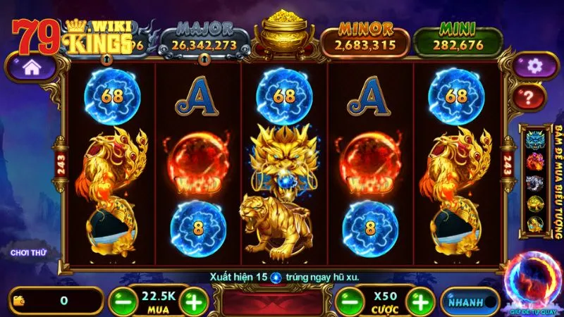 Diễn biến của game Nổ hũ tứ linh 79King