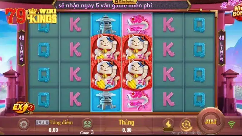 Luật chơi của game Quay hũ Neko Fortune