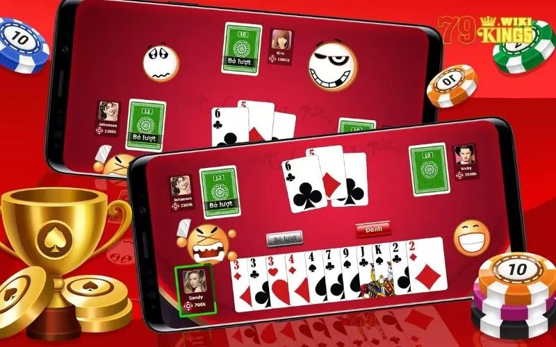 Sắp các bộ bài trong game tiến lên trực tuyến